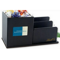 Leatherette Desk Organizer W/14 Lindor Chocolate Balls